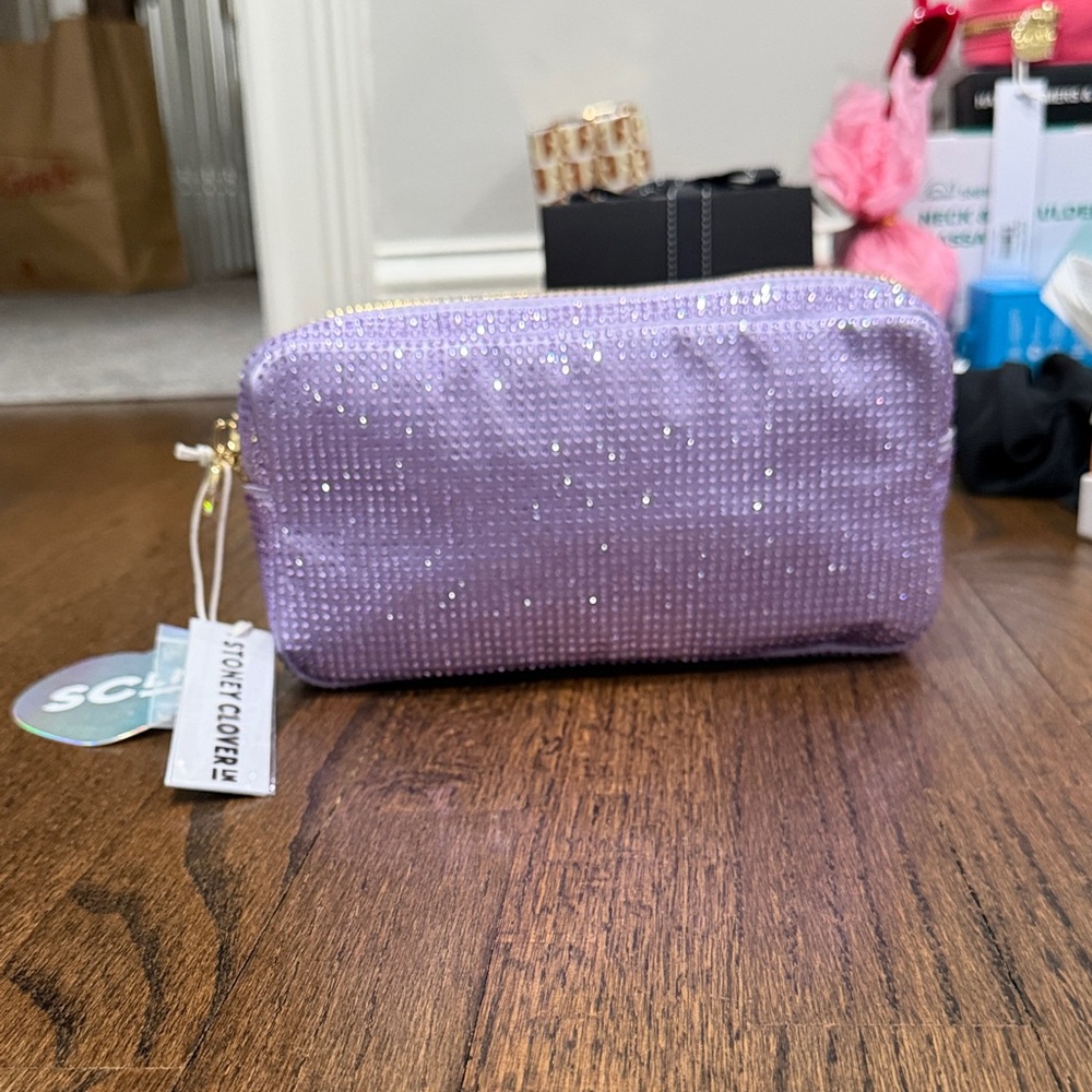 Stoney Clover Lane Lavender Glitter Pouch